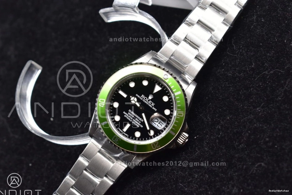 Kermit BPF 469 SS Edition Best Submariner16610LV Bracelet Snug On 0130